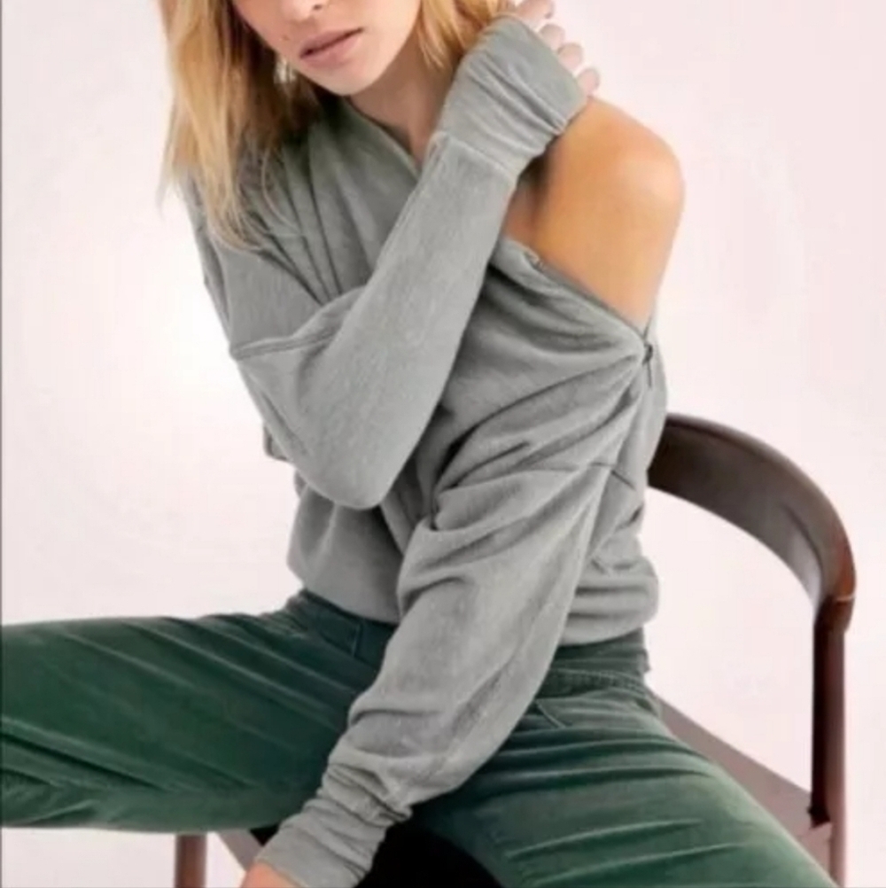 We the Free Nikala Zipper Dolman‎ Top